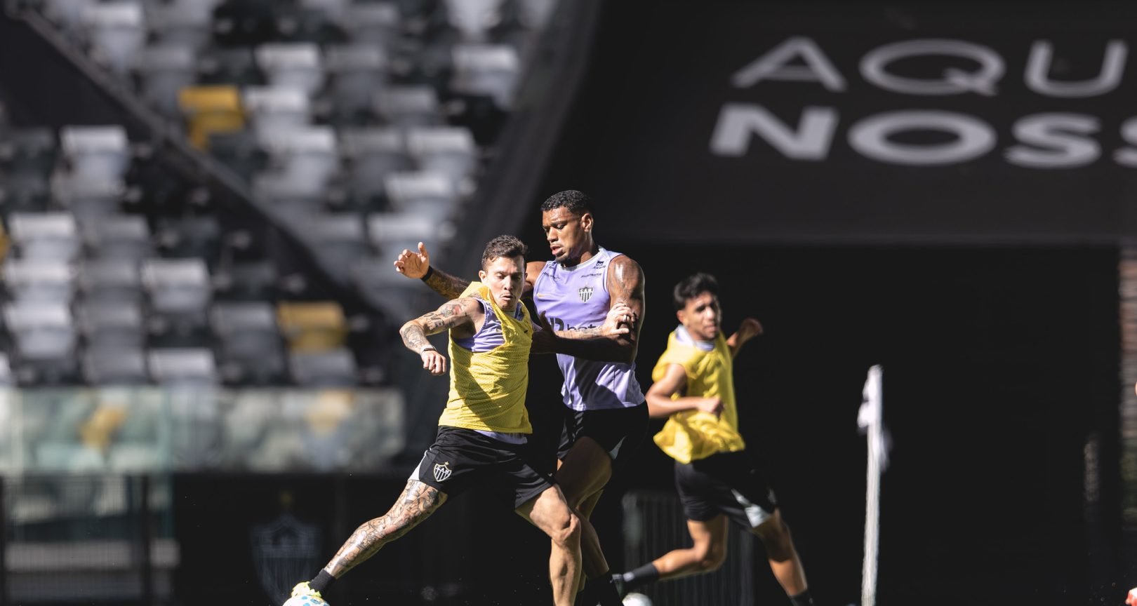 Treino do Atlético na Arena MRV tem coletivo e gols - Imagem do artigo