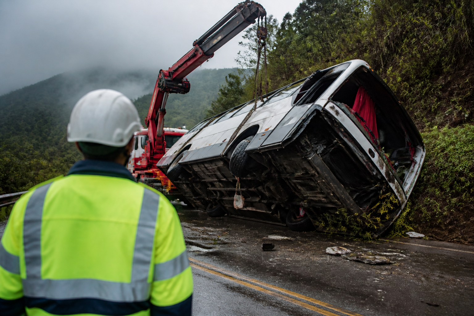 Imagem ilustrativa: Acidente com ônibus que saiu de Belo Horizonte deixa oito mortos em Petrópolis RJ