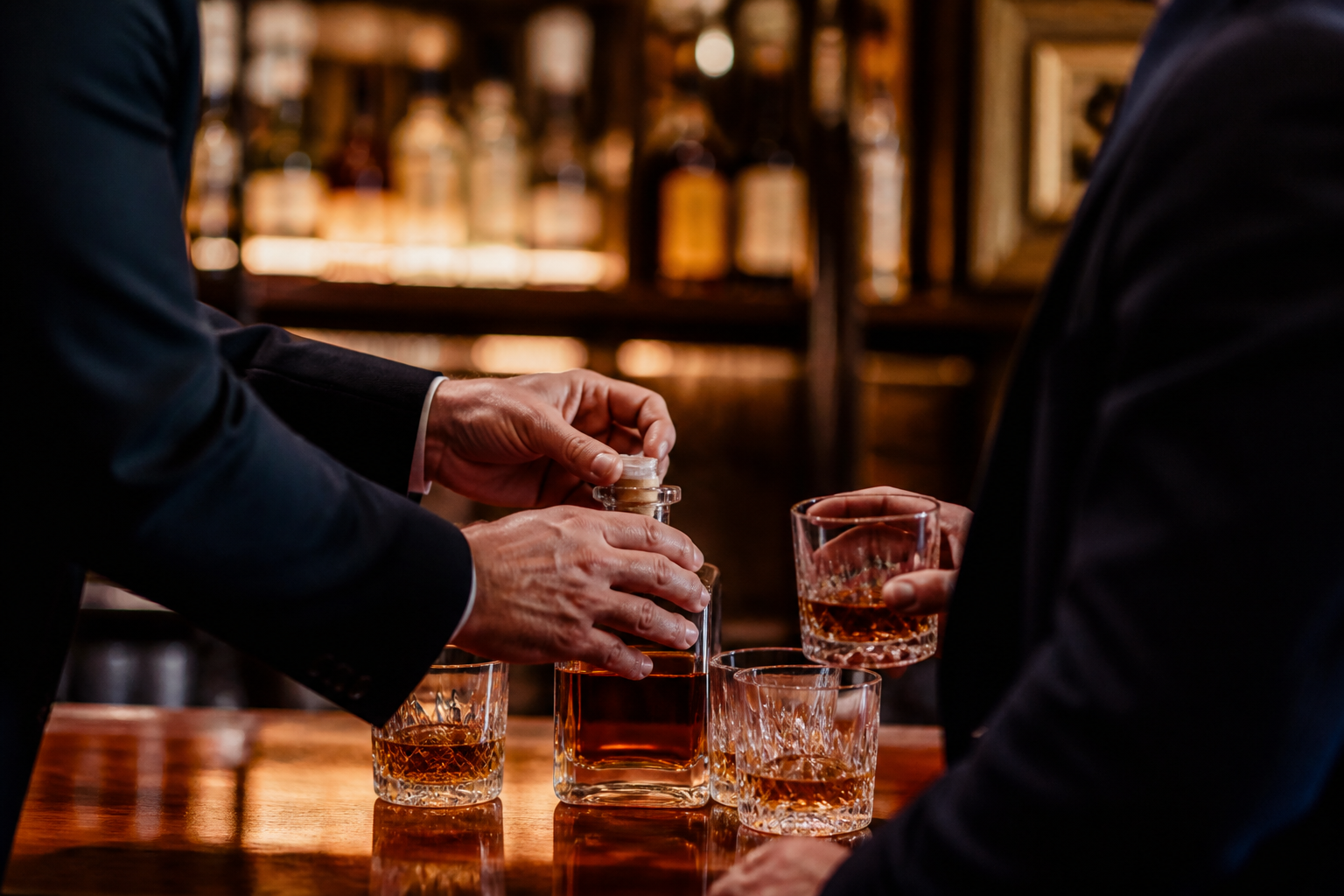 Imagem ilustrativa: Amigos reúnem-se após 30 anos para abrir garrafa de uísque em bar tradicional de Belo Horizonte