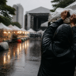 Imagem ilustrativa: Chuva forte paralisa feira hippie e causa adiamento de show na virada cultural em belo horizonte