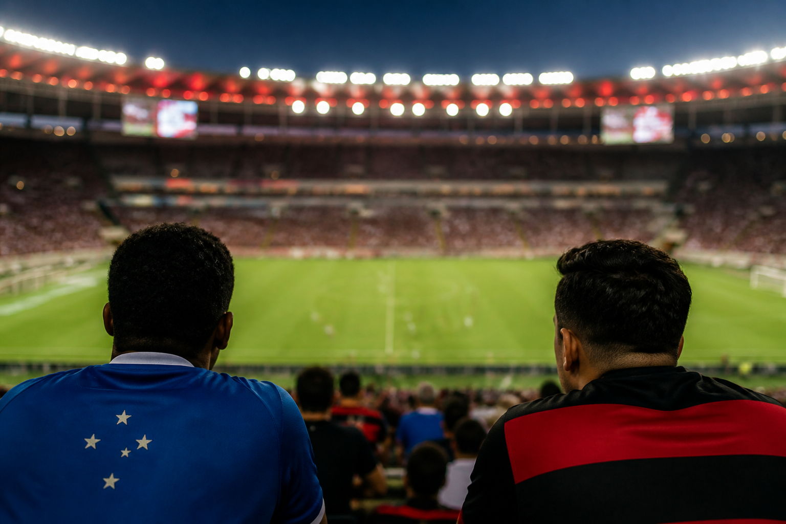 Imagem ilustrativa: Cruzeiro e Flamengo a rivalidade que transcende o futebol no Maracanã
