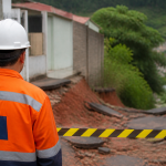 Imagem ilustrativa: Defesa civil interdita vias e imóveis em Congonhas por risco de deslizamento