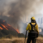 Imagem ilustrativa: Incêndio em área de mata mobiliza bombeiros e preocupa moradores no Buritis em BH