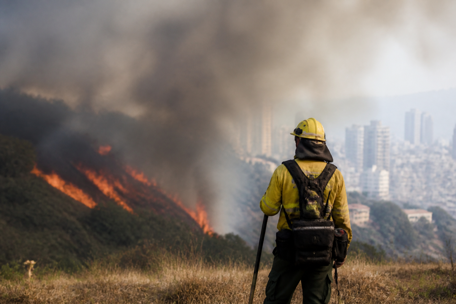Imagem ilustrativa: Incêndio em área de mata mobiliza bombeiros e preocupa moradores no Buritis em BH