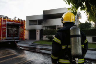 Imagem ilustrativa: Incêndio na residência do presidente do TSE é controlado após vazamento de gás