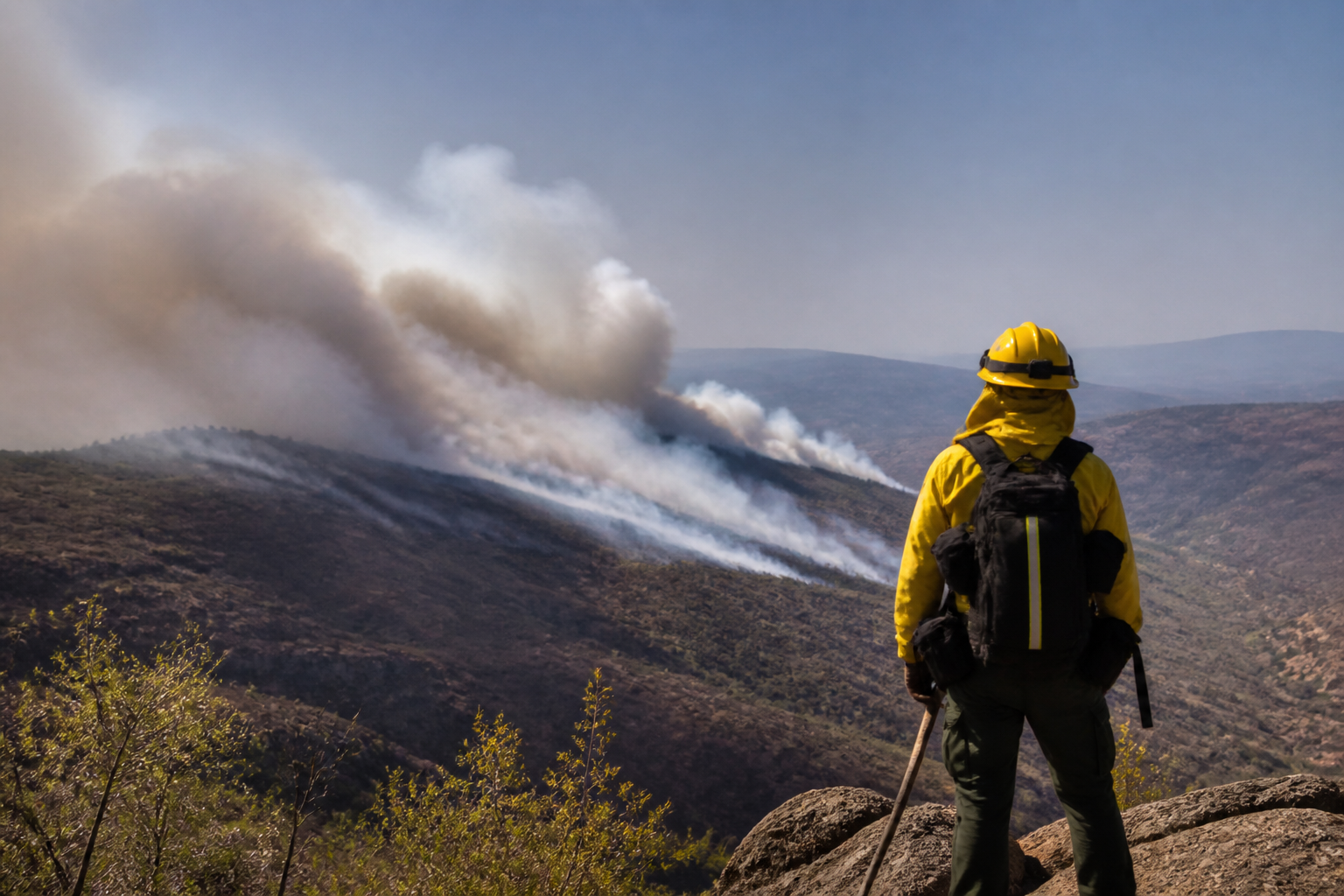 Imagem ilustrativa: Incêndio na serra do Gandarela completa segundo dia e mobiliza equipes em grande BH