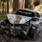 Imagem ilustrativa: Jovem sobrevive a acidente grave após bater carro em árvores na mgc-122