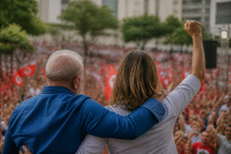 Imagem ilustrativa: Luciana Oliveira participa de ato político ao lado de Lula em Belo Horizonte