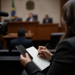 Imagem ilustrativa: Moraes e Dino defendem revisão da dispensa do diploma para jornalistas após controvérsia sobre fontes