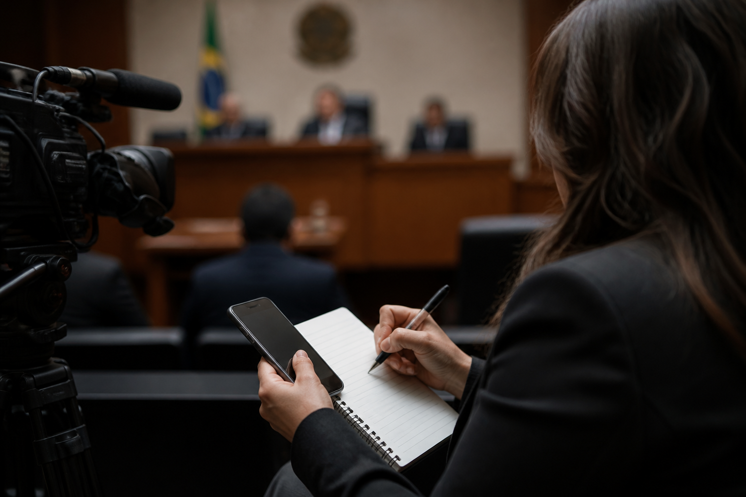Imagem ilustrativa: Moraes e Dino defendem revisão da dispensa do diploma para jornalistas após controvérsia sobre fontes