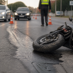 Imagem ilustrativa: Óleo em pista causa queda de motociclista e provoca transtornos no trânsito de bh
