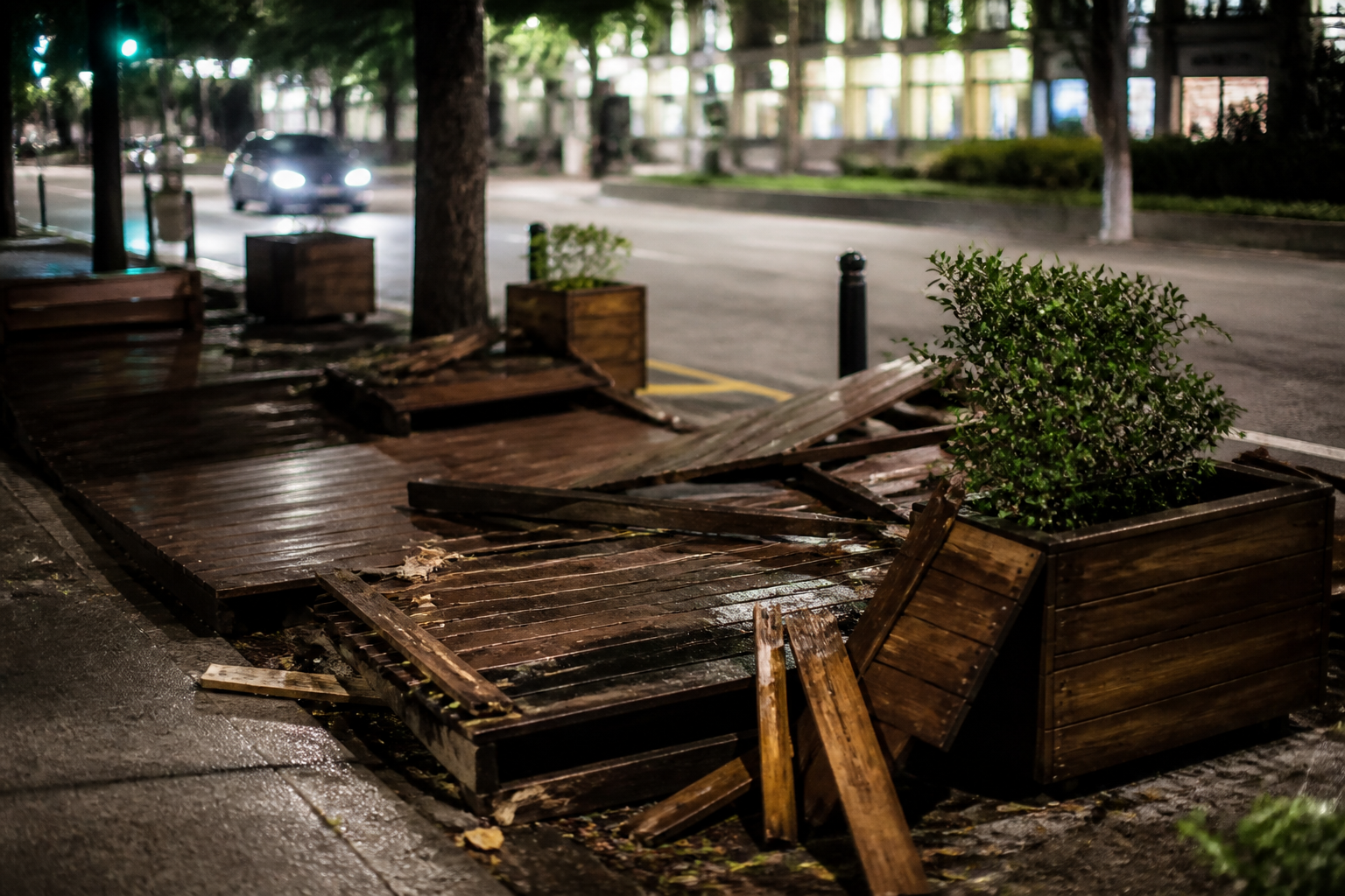Imagem ilustrativa: Parklet no bairro Lourdes é destruído durante a madrugada em Belo Horizonte