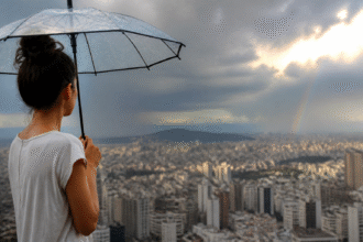Imagem ilustrativa: Previsão do tempo para Belo Horizonte hoje sol nuvens e chuva rápida durante o dia e à noite