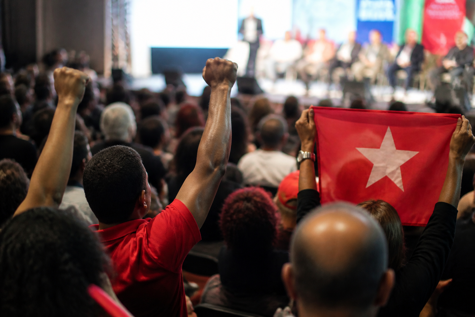 Imagem ilustrativa: Protesto de petistas marca evento com Lula em Belo Horizonte por recursos de campanha