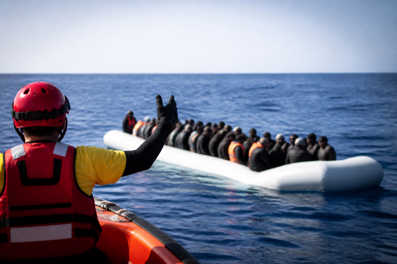 Imagem ilustrativa: Sete mortos e 50 migrantes resgatados após naufrágio na costa da Líbia