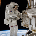 Imagem ilustrativa: Sophie Adenot faz primeira caminhada espacial de uma astronauta francesa na ISS