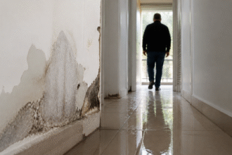 Imagem ilustrativa: Vazamento de água coloca em risco estrutura de prédio e força moradores a deixarem imóvel em Belo Horizon