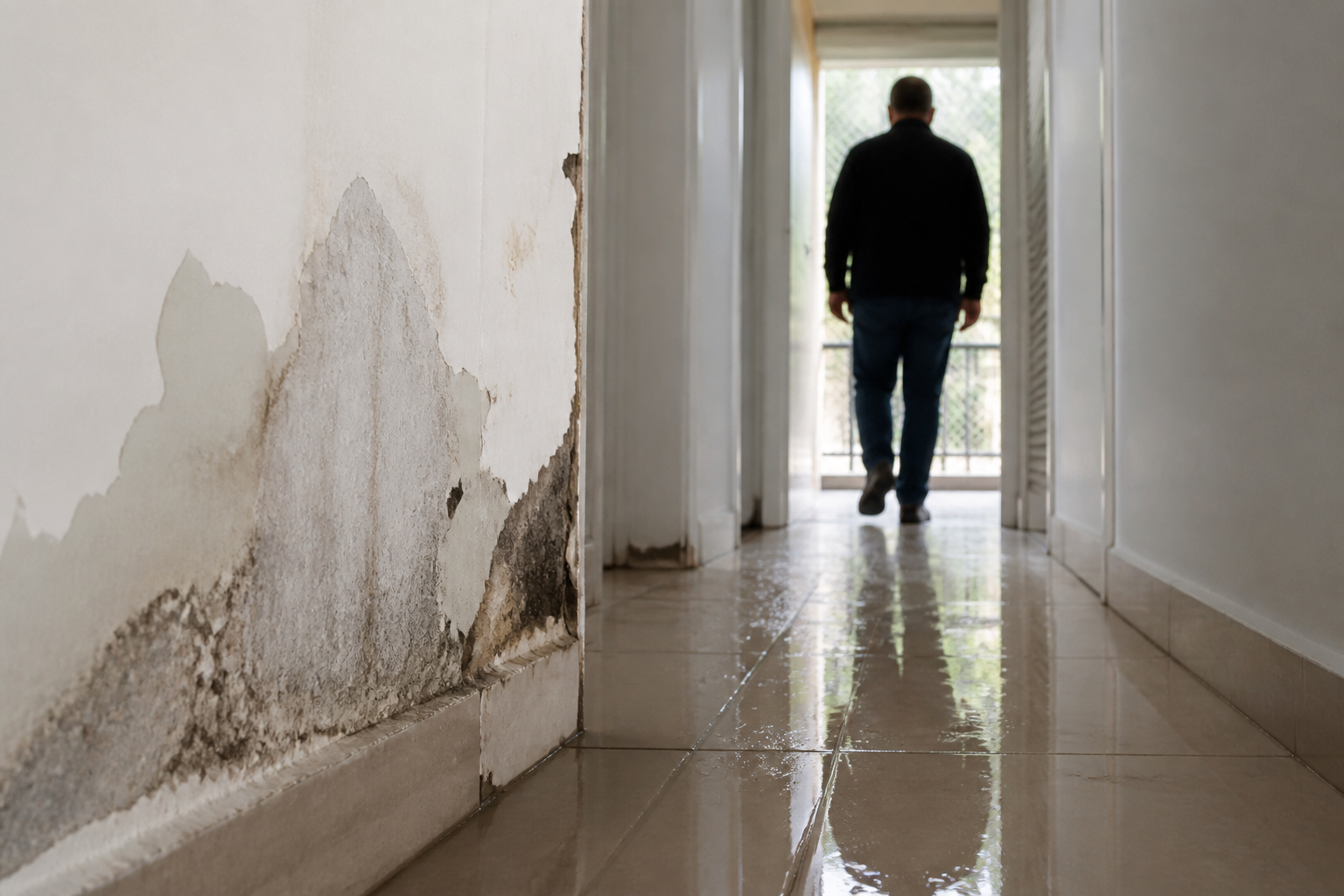 Imagem ilustrativa: Vazamento de água coloca em risco estrutura de prédio e força moradores a deixarem imóvel em Belo Horizon