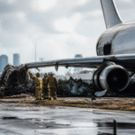 Imagem ilustrativa: Avião de carga sai da pista em Miami e deixa cinco mortos após colisão com veículos