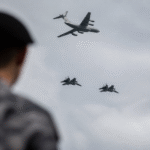 Imagem ilustrativa: Aviões militares russos e chineses sobrevoam zona de defesa aérea da coreia do sul