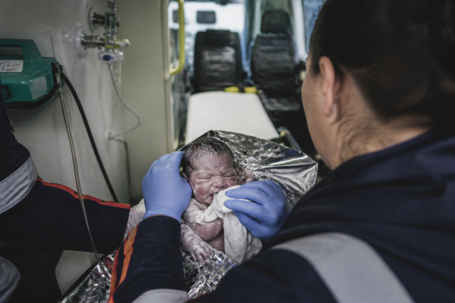 Imagem ilustrativa: Bebê nasce dentro de ambulância em atendimento na br-381 e emociona equipe de resgate