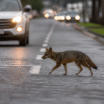 Imagem ilustrativa: Cachorro-do-mato é flagrado atravessando avenida em Belém e alerta para desafios da vida urbana e fauna s