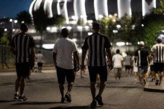 Imagem ilustrativa: Câmera registra torcedores antes de jovem ser morto após clássico na Grande BH