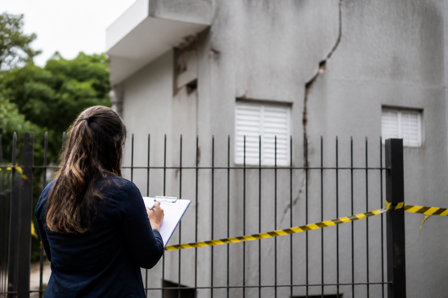 Imagem ilustrativa: Casa interditada em Nova Lima após rachaduras ameaçarem imóveis vizinhos