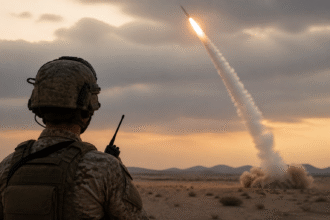 Imagem ilustrativa: Coalizão liderada pela Arábia Saudita intercepta míssil balístico lançado por houthis contra Riade