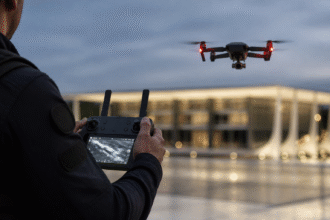 Imagem ilustrativa: Como drones com câmera térmica reforçam a segurança em julgamentos do STF