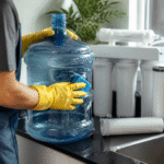 Imagem ilustrativa: Cuidados essenciais para higienizar galões e filtros de água em casa e garantir qualidade