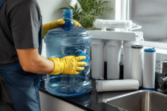 Imagem ilustrativa: Cuidados essenciais para higienizar galões e filtros de água em casa e garantir qualidade
