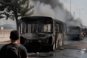 Imagem ilustrativa: Dois ônibus pegam fogo em belém análise dos incidentes na avenida augusto montenegro e linha outeirosão b