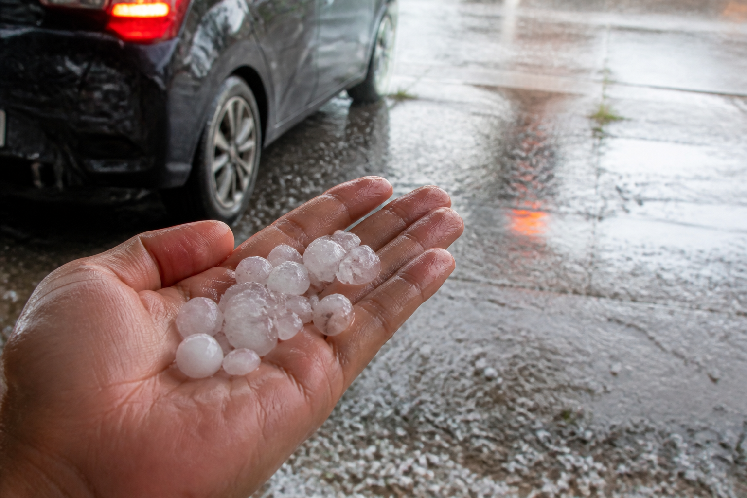 Imagem ilustrativa: Forte chuva e granizo atingem cidades da região metropolitana neste domingo