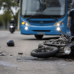 Imagem ilustrativa: Homem morre após cair de garupa de moto e ser atropelado por ônibus em bh