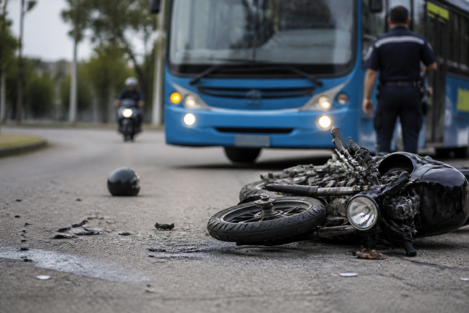 Imagem ilustrativa: Homem morre após cair de garupa de moto e ser atropelado por ônibus em bh