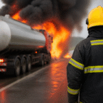 Imagem ilustrativa: Incêndio em caminhão-tanque na br 381 mobiliza bombeiros e alerta para riscos em transporte de combustíve