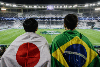 Imagem ilustrativa: Japão e Brasil se enfrentam pela segunda vez em Copas do Mundo com o desafio de uma vitória inédita