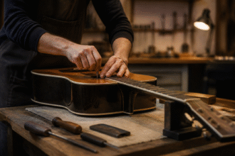 Imagem ilustrativa: Letreiro do guilherme na cristiano machado o papel do luthier na arte e manutenção de instrumentos musica