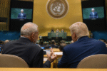 Imagem ilustrativa: Lula e Trump compartilham momento crucial na abertura da Assembleia da ONU