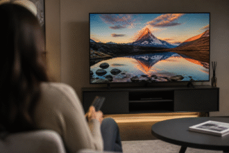 Imagem ilustrativa: Melhores TVs QLED com tecnologia avançada em oferta na Amazon para renovar sua sala