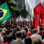 Imagem ilustrativa: Milhares vão às ruas em apoio à reeleição de Lula e contra escândalo envolvendo Flávio Bolsonaro