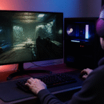 Imagem ilustrativa: Monitores gamer em promoção na Amazon para quem busca fluidez e qualidade de imagem