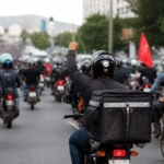 Imagem ilustrativa: Motociclistas fazem protesto em BH após ataque a motoboy no bairro Fernão Dias