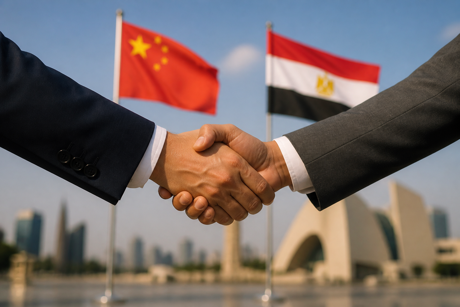 Imagem ilustrativa: Os laços entre China e Egito se fortalecem em múltiplos setores e impulsionam cooperação estratégica