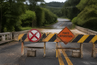 Imagem ilustrativa: Ponte da estrada velha de Indaiatuba é interditada em Campinas após danos das chuvas veja desvio recomend