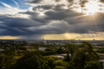Imagem ilustrativa: Previsão do tempo para hoje em Sete Lagoas MG sol nuvens e chuvas rápidas durante o dia e à noite