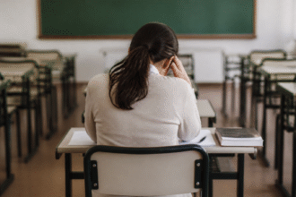 Imagem ilustrativa: Professores em minas gerais enfrentam medo e ansiedade devido a ameaças de pais e alunos