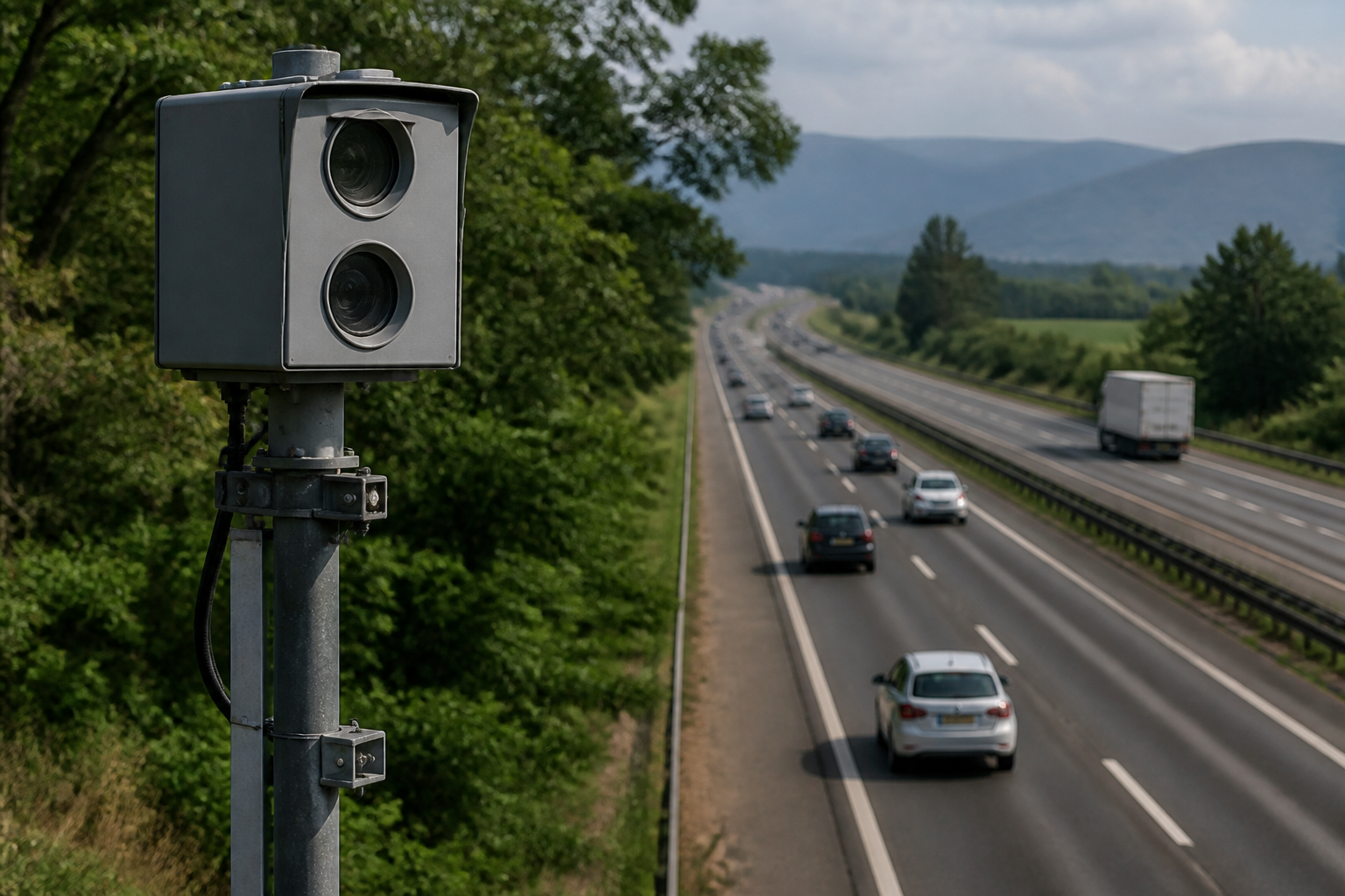 Imagem ilustrativa: Radar de velocidade média será testado em quatro rodovias de minas gerais