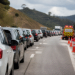 Imagem ilustrativa: Retorno do feriado em Minas Gerais registra acidentes e congestionamentos nas rodovias